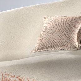 Μαξιλαροθήκη Διακοσμητική Bali Coral-Natural Guy Laroche 50Χ50 Βαμβάκι-Πολυέστερ