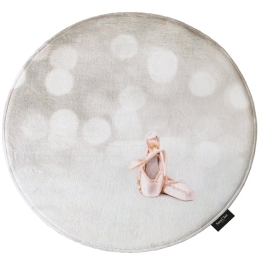Χαλί Παιδικό Softy Ballet Round Light Grey Saint Clair 100X100cm Round