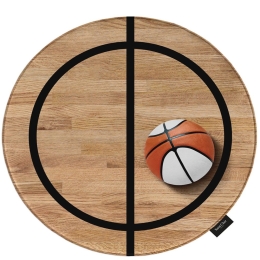 Χαλί Παιδικό Softy Hoop Round Grey Saint Clair 100X100cm Round