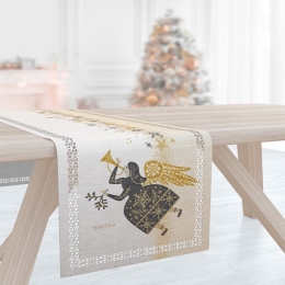Runner Χριστουγεννιάτικο 2036 Laser Cut Grey Saint Clair 40Χ160 40x160cm
