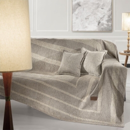 Ριχτάρι Victor Natural Guy Laroche Πολυθρόνα 180x150cm Chenille,Βαμβάκι,Polyester