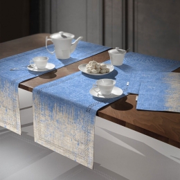 Runner 2040 Laser Cut Blue Jean Beige Saint Clair 40x160 Πολυέστερ