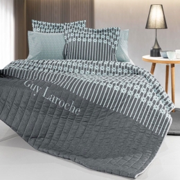 Κουβερλί Vesta Aqua Guy Laroche Υπέρδιπλo 220x240cm 100% Microsuede