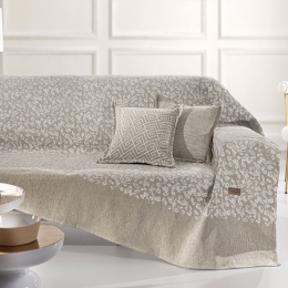 Ριχτάρι Monet Natural Guy Laroche Τετραθέσιο 180x350cm Βαμβάκι-Ακρυλικό