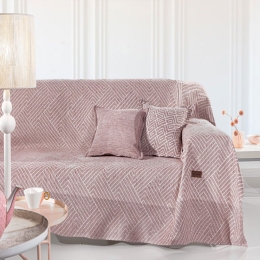Ριχτάρι Goya Old Pink Guy Laroche Τετραθέσιο 180x350cm Βαμβάκι-Ακρυλικό
