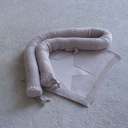 Βρεφικό Σετ Κούνιας 2τμχ - Hoodoo Beige Nima 75x90cm 100% Βαμβάκι