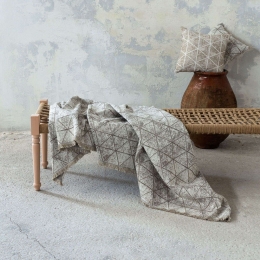 Ριχτάρι Swank Taupe Nima Πολυθρόνα 180x180cm Βαμβάκι-Πολυέστερ