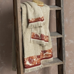 Πετσέτα Estelle Beige Nima Σώματος 70x140cm 100% Βαμβάκι