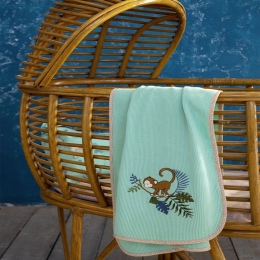 Κουβέρτα Βρεφική Πικέ Affe Mint Nima Αγκαλιάς 80x110cm 100% Βαμβάκι