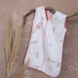 Υπνόσακος Βρεφικός Καλοκαιρινός Bunny Love Pink Nima 6-18 μηνών 100% Βαμβάκι