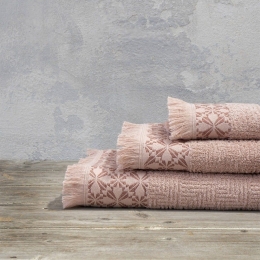 Πετσέτα Meili Pink Nima Σώματος 70x140cm 100% Βαμβάκι