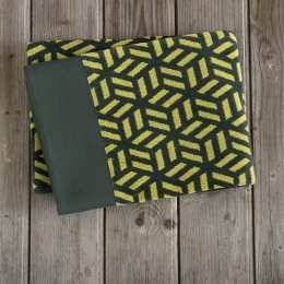 Πετσέτα Θαλάσσης Atelier Jacquard Green-Yellow Nima Θαλάσσης 90x160cm 100% Βαμβάκι