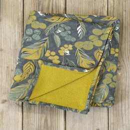 Πετσέτα Θαλάσσης Δύο Όψεων Mandar Green-Olive Nima Θαλάσσης 90x150cm 100% Βαμβάκι