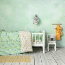 Κουβερλί Βρεφικό Oceanis Turqoise Nima 100x140cm 100% Βαμβάκι