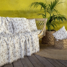 Ριχτάρι Juliette Beige Nima Διθέσιο 180x240cm Βαμβάκι-Πολυέστερ