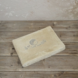 Κουβέρτα Βρεφική Beebo Beige-Grey Nima Αγκαλιάς 80x110cm Πολυέστερ