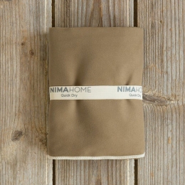 Πετσέτα Θαλάσσης Riva Gold Brown Nima Θαλάσσης 90x160cm Microfiber