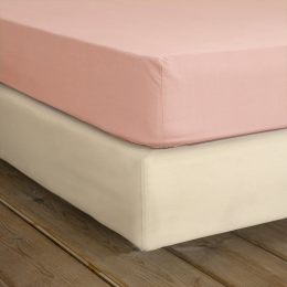 Σεντόνι Unicolors Με Λάστιχο Pinkie Nima Μονό 100x234cm 100% Βαμβάκι