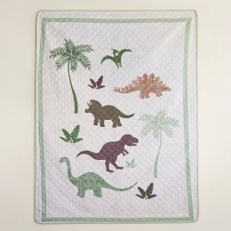 Κουβερλί Παιδικό Dino Boy Green Nima Μονό 160x220cm Microfiber
