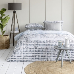 Κουβερλί Seymour Grey-Blue Nima Υπέρδιπλο 220x240cm 100% Βαμβάκι