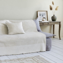 Ριχτάρι Basida Ivory Nima Τριθέσιο 180x300cm Βαμβάκι-Πολυέστερ
