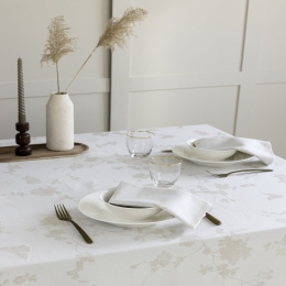 Τραπεζομάντηλο Kalia Off White Nima 165X265 Viscose-Πολυέστερ