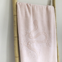 Πετσέτα Θαλάσσης Maui Jacquard Pink Nima Θαλάσσης 90x160cm 100% Βαμβάκι