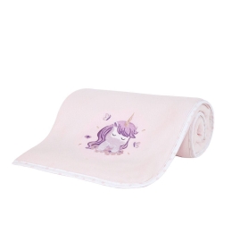 Κουβέρτα Βρεφική Magical Unicorn Lila Nima Αγκαλιάς 80X110cm Πολυέστερ