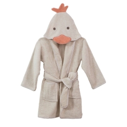 Μπουρνούζι Βρεφικό Farm Baby White-Mint Nima