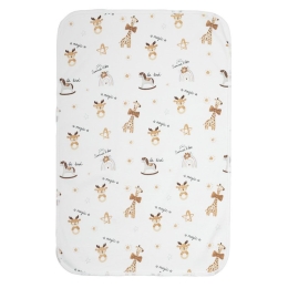 Σελτεδάκι Βρεφικό Sweet White-Beige Nima 55x75cm 100% Βαμβάκι