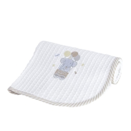 Κουβέρτα Βρεφική Πικέ Magic Party White-Beige Nima Crib 80x110cm 100% Βαμβάκι