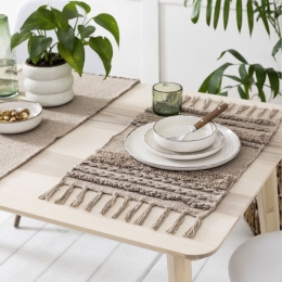 Σουπλά Loom Taupe Nima 35x50cm 100% Βαμβάκι