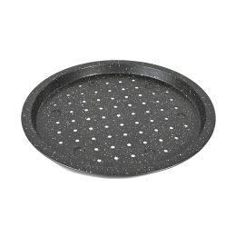 Ταψί Πίτσας Τρυπητό 01-5245 Stone 33Cm Μέταλλο Anthracite Estia Αλουμίνιο