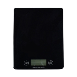 Ζυγαριά Κουζίνας Ψηφιακή 01-8826 5Kg Black Estia Γυαλί
