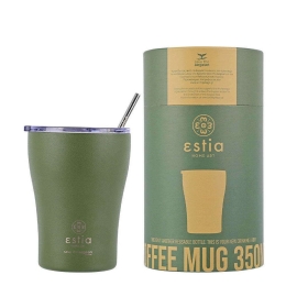 Ποτήρι-Θερμός Με Καλαμάκι Save The Aegean 01-13813 350ml Forest Spirit Estia