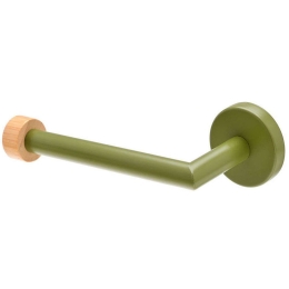 Χαρτοθήκη Bamboo Essentials 02-14773 18,3x5,3x7,2cm Olive Estia Μέταλλο,Bamboo