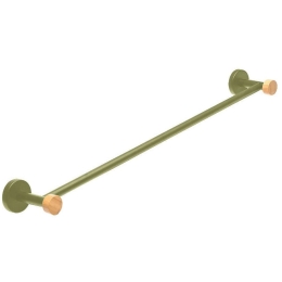 Κρεμάστρα Πετσέτας Bamboo Essentials 02-14810 9x65,4x5,2cm Olive Estia Μέταλλο,Bamboo