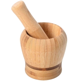 Γουδί Με Γουδοχέρι Bamboo Essentials (Σετ 2Τμχ) 02-19846 16x10x10cm Natural Estia Bamboo