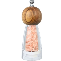Μύλος Μπαχαρικών Allure 01-20279 6x6x16,5cm Clear-Natural Estia Ξύλο,Γυαλί