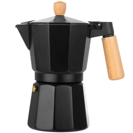 Καφετιέρα Espresso 01-20644 8,5x14x15,5cm 150ml Oak-Black Estia Αλουμίνιο
