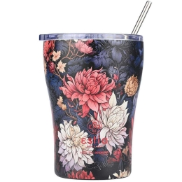 Ποτήρι - Θερμός Με Καλαμάκι Save The Aegean Midnight Blossom 01-22945 350ml Multi Estia
