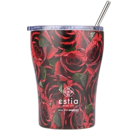 Ποτήρι - Θερμός Με Καλαμάκι Save The Aegean Twilight Rose 01-22983 350ml Multi Estia