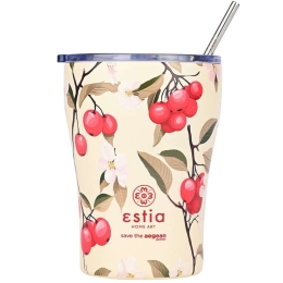 Ποτήρι - Θερμός Με Καλαμάκι Save The Aegean Sakura Whisper 01-22990 350ml Multi Estia