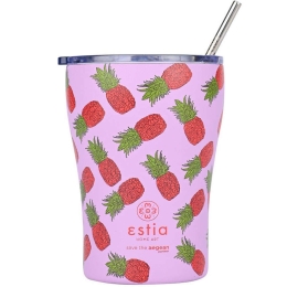 Ποτήρι - Θερμός Με Καλαμάκι Save The Aegean Tropic Tango 01-23089 350ml Multi Estia