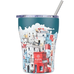 Ποτήρι - Θερμός Με Καλαμάκι Save The Aegean Urban Mythos 01-23096 350ml Multi Estia