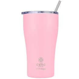 Ποτήρι - Θερμός Με Καλαμάκι Save The Aegean 01-23157 500ml Blossom Rose Estia
