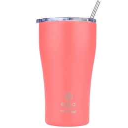 Ποτήρι - Θερμός Με Καλαμάκι Save The Aegean 01-23164 500ml Fusion Coral Estia