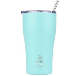 Ποτήρι - Θερμός Με Καλαμάκι Save The Aegean 01-23171 500ml Bermuda Green Estia