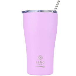 Ποτήρι - Θερμός Με Καλαμάκι Save The Aegean 01-23195 500ml Levander Purple Estia