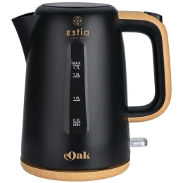 Βραστήρας Oak 06-24659 20,8x17x22,4cm 1,7lt 2200W Oak-Black Estia Πλαστικό